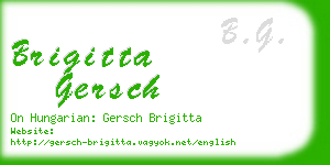brigitta gersch business card